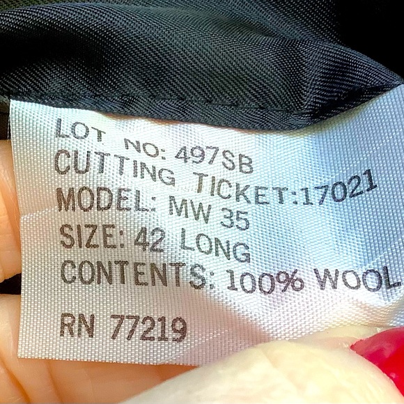 Pierre Balmain RARE Wool Single-Breast Black Tuxedo Jacket, 42 Long - Picture 9 of 9